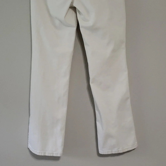 Loft Original Bootcut Jeans Women's 8 White with Constrast Thread Denim Casual - Picture 12 of 12